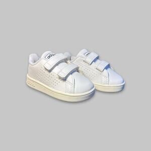 Adidas Advantage I Toddler Shoes White/Navy – Size 4K